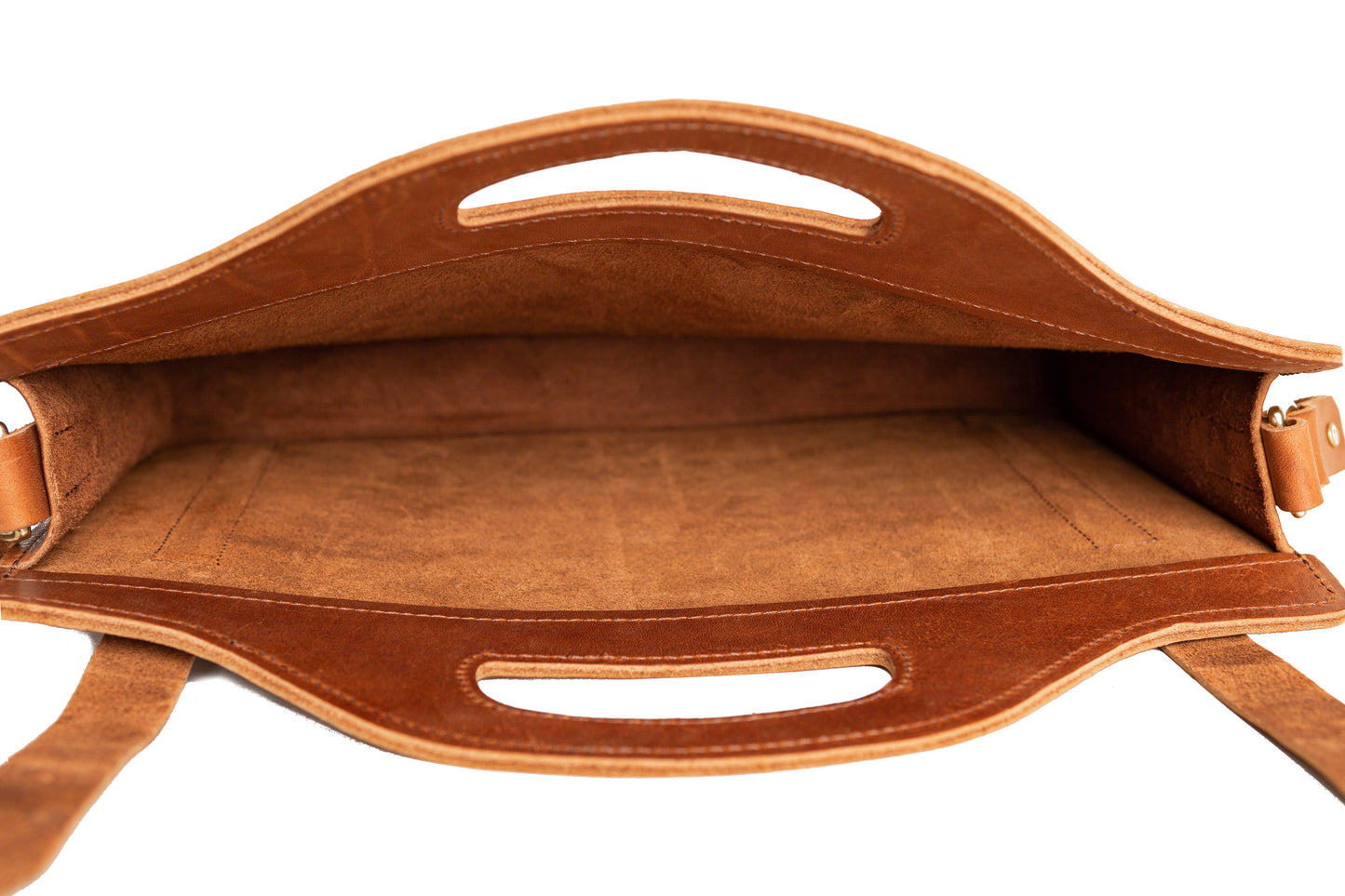 interior of the franklin satchel featuring a spacious open compartment