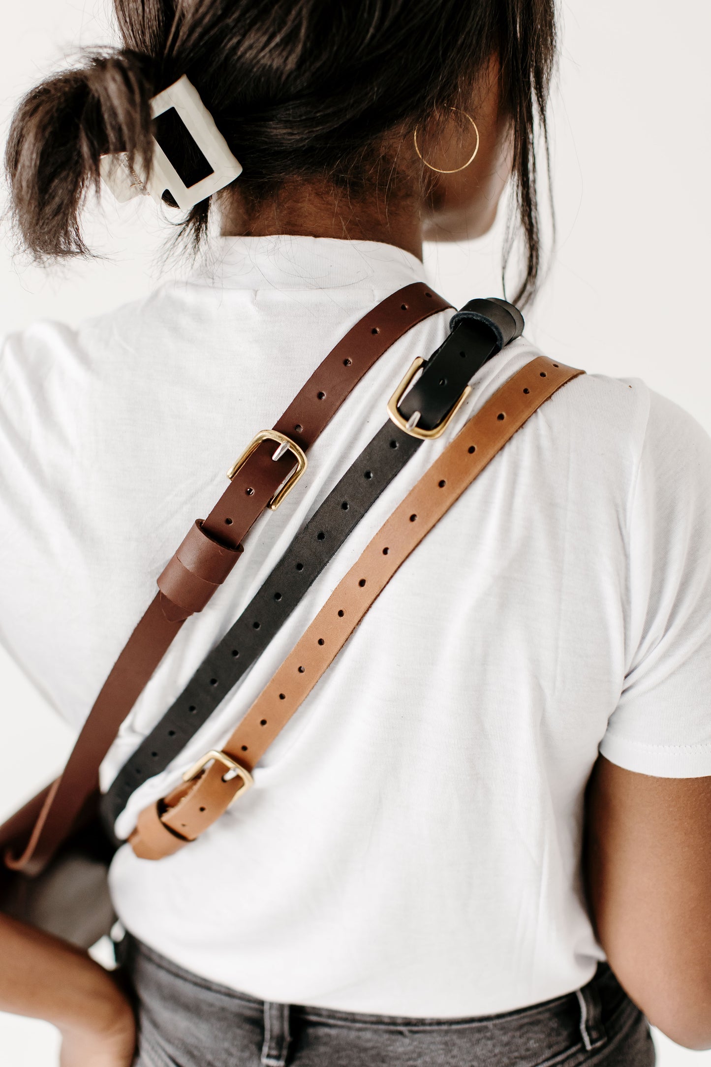 The Half Moon Belt Bag comes in three different belt strap lengths and is adjustable.