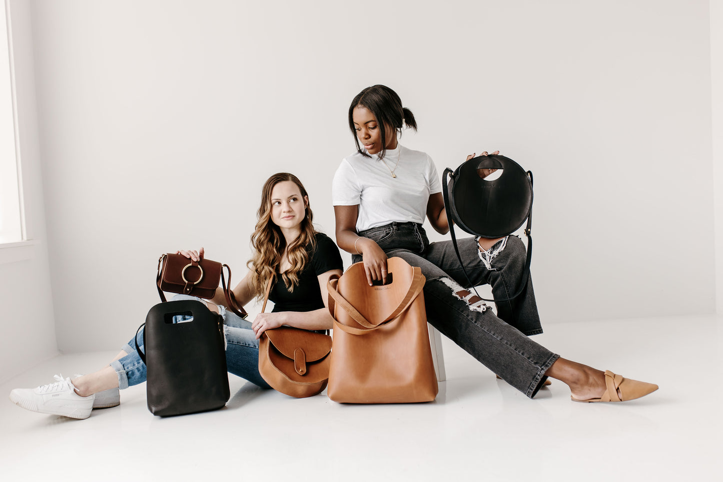 The Market Tote is one of many of Urban Southern's handcrafted leather bags.