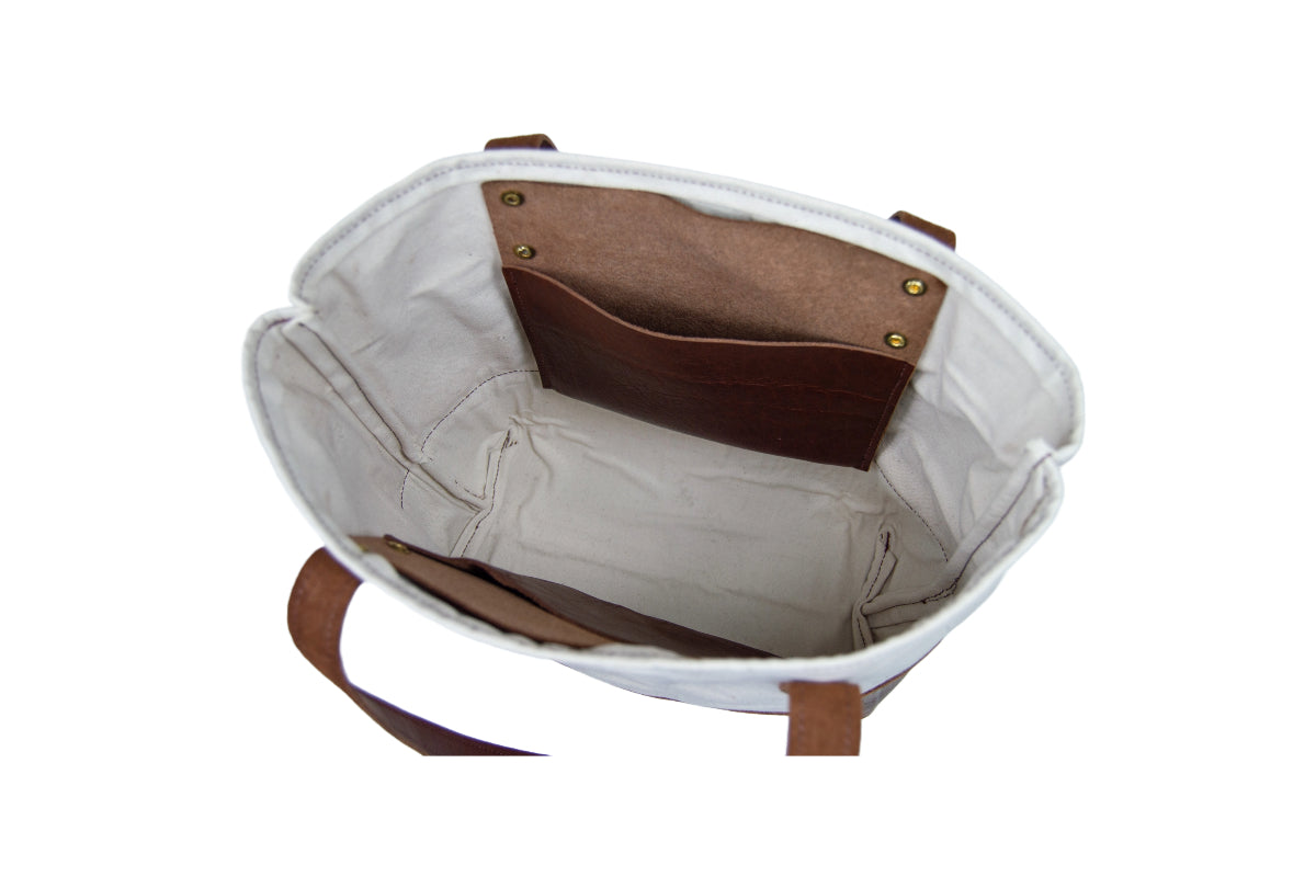 Inside storage area of Classic Canvas Tote