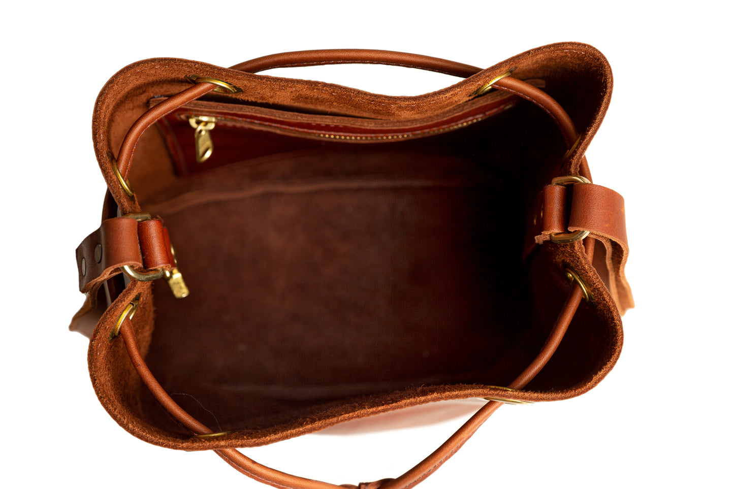The Urban Bucket Bag's large interior compartment will fit all your daily essentials with ease.