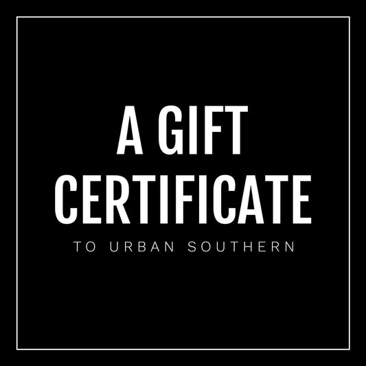 A placeholder image for the Urban Southern Digital Gift Certificate.