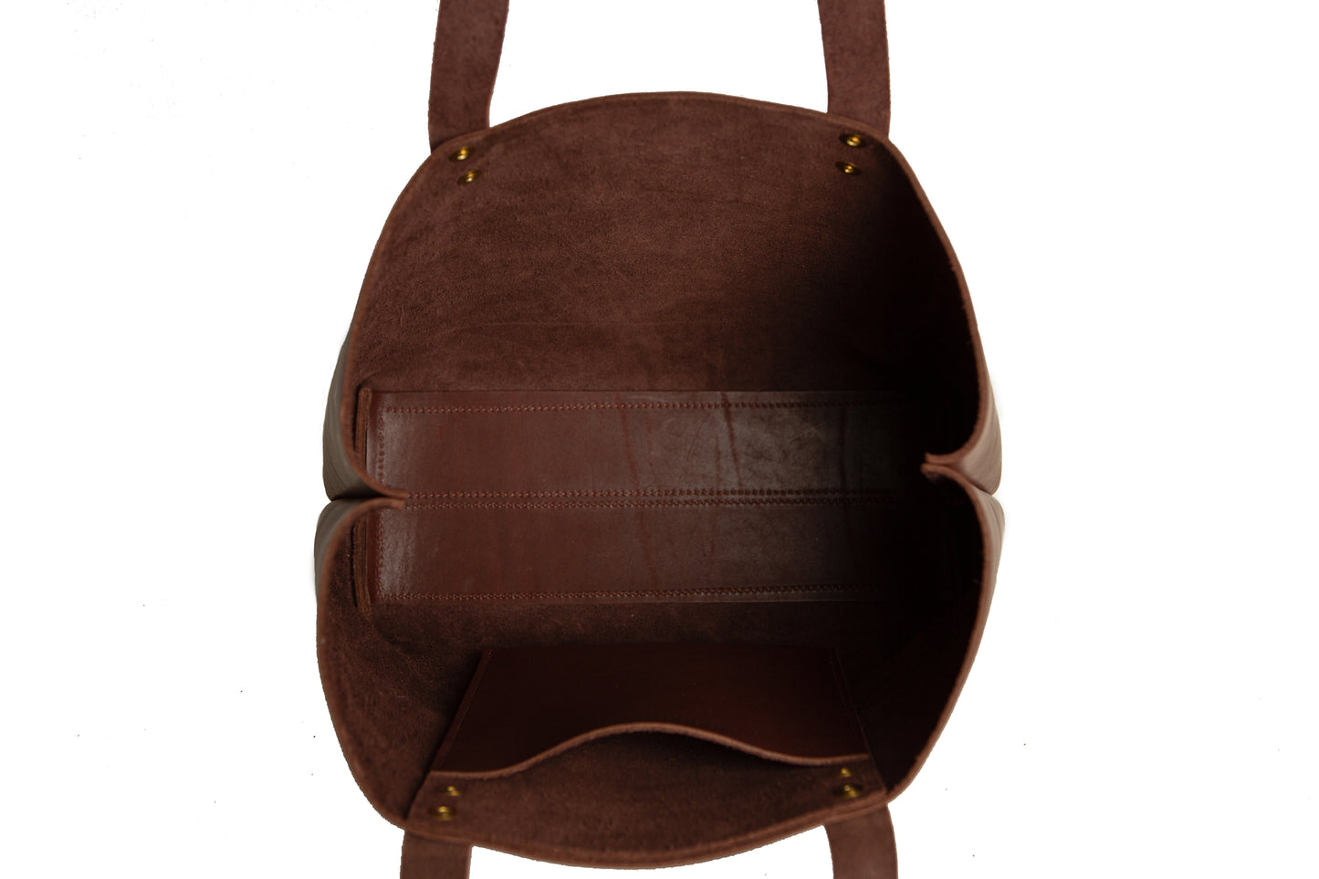 Inside the Urban Tote features a reinforced leather base and an interior leather pocket.