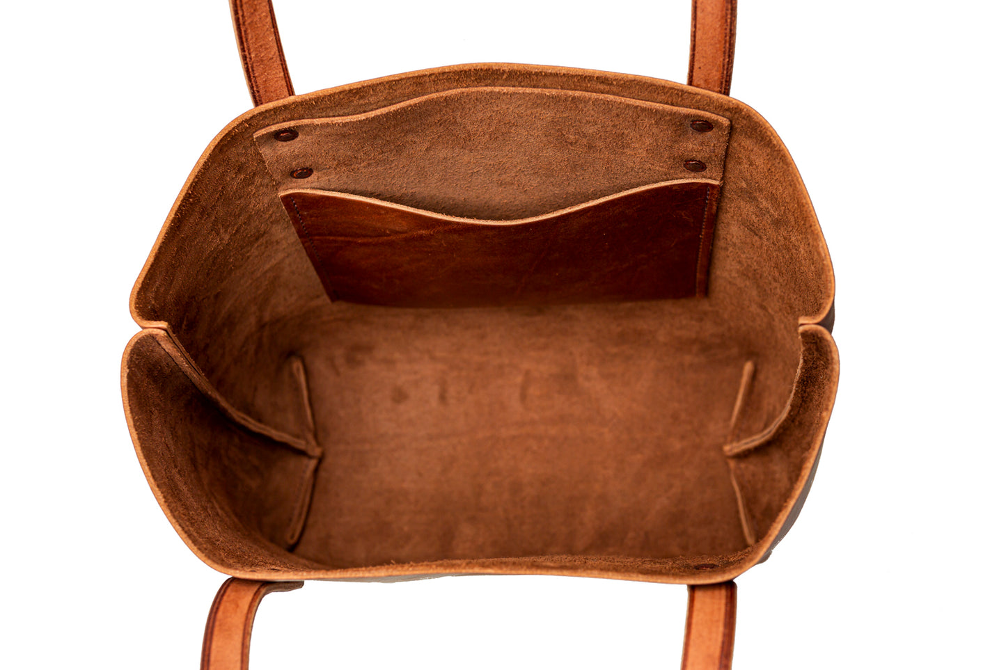 The interior storage area of the Classic Tote.