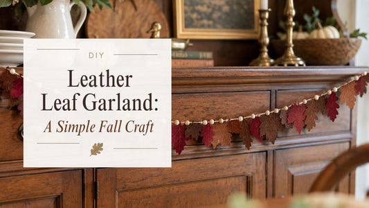 DIY Leather Leaf Garland: A Simple Fall Craft