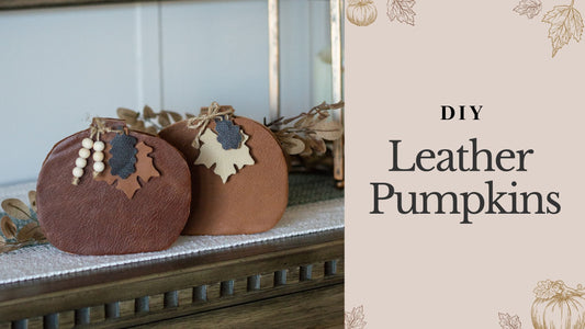 DIY Leather Pumpkins