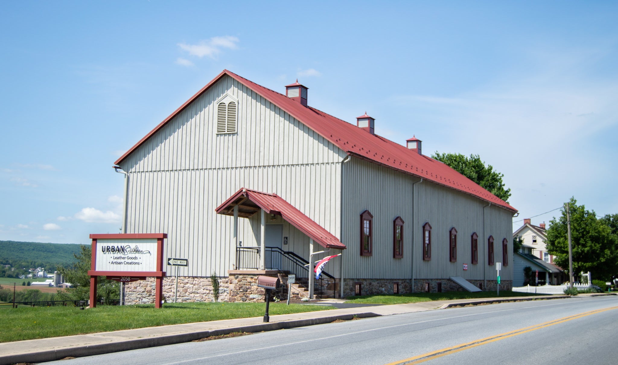 The exterior of the Urban Southern boutique & workshop.