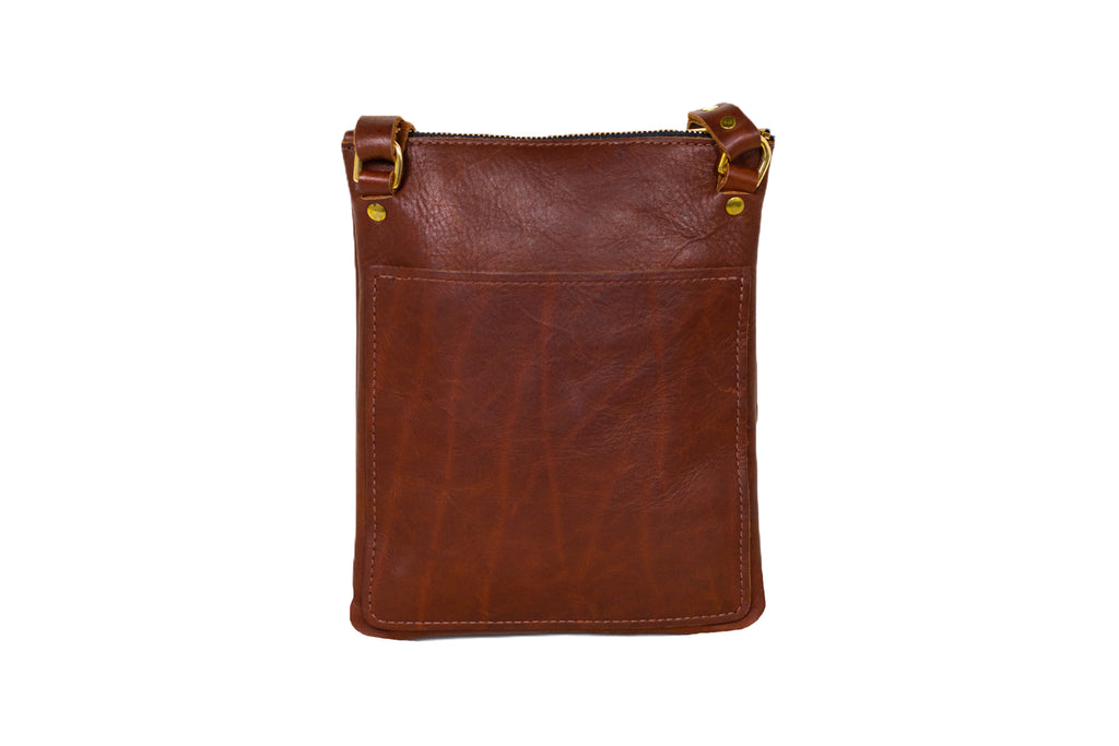 City - Slim leather crossbody bag