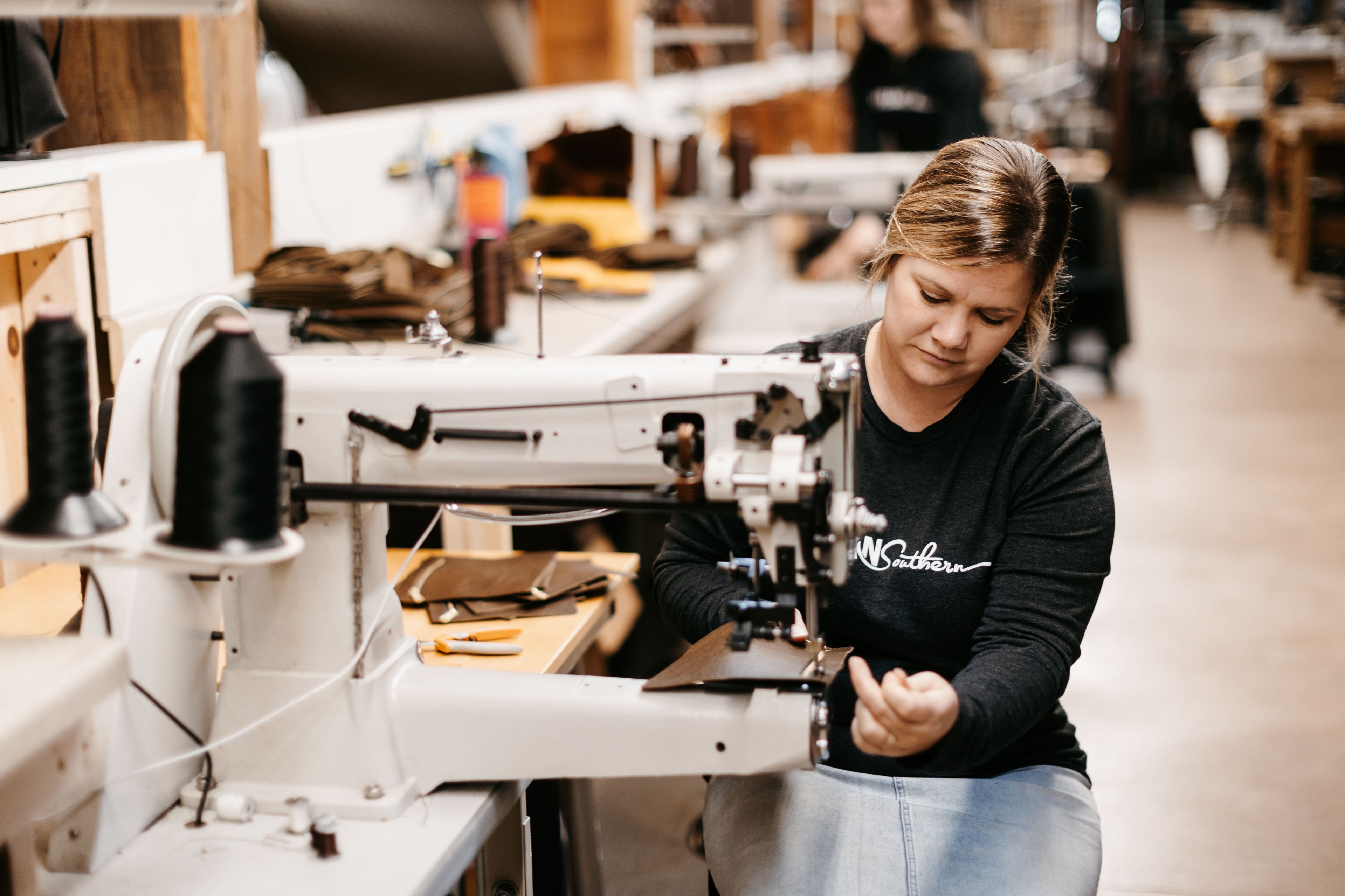 Load video: Video of the Urban Southern workshop, showing that each product is handmade and crafted right here in Lancaster County, Pennsylvania. Closed-captioning available.