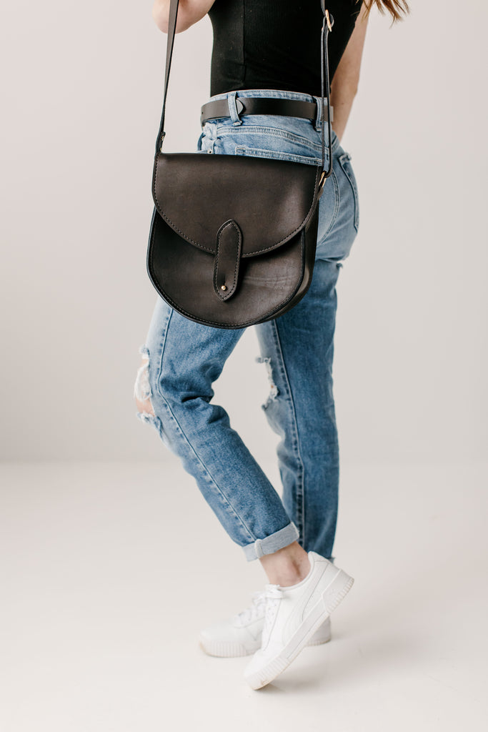 Designer Inspired Saddle Shoulder Bag | Mini handbags for women