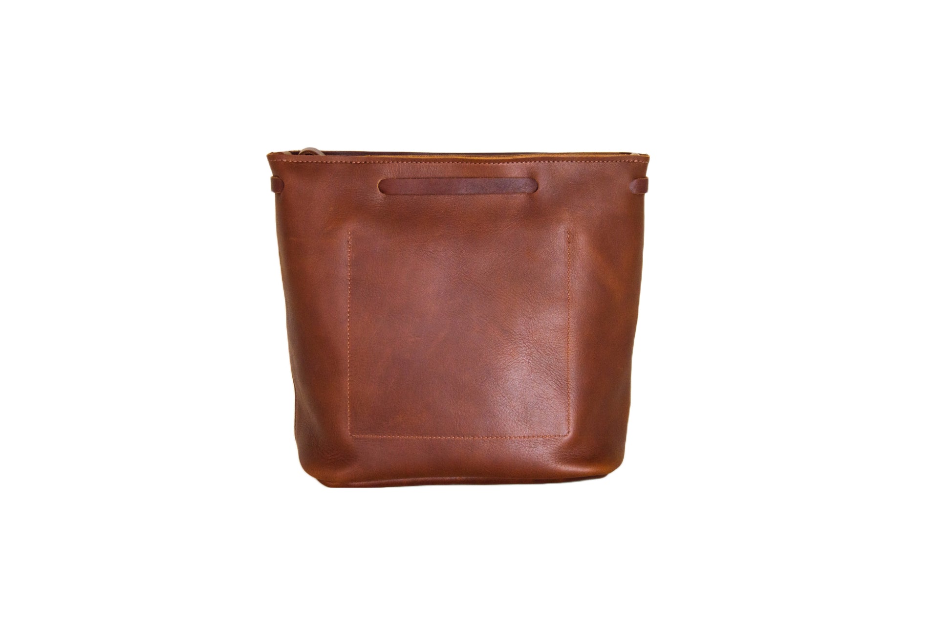 The backside of a Lexington Bow handbag. 