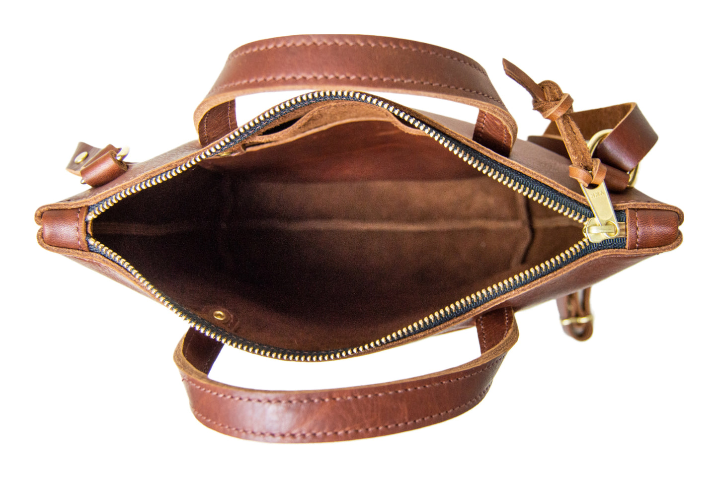 An interior view of the Quinn Crossbody. 